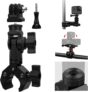 Adjustable Bike Motorcycle Handlebar Mount for Camera Hero 13 12 X5 X4 Actiom, Super Clamp for Cycling equipt with Adapte and Fixing Screw