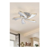 Adjustable LED Crystal Ceiling Light with Remote Control