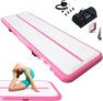 Air Gymnastics Track Tumbling Mat Inflatable, 6.6ft 10ft 13ft 16ft 20ft Training Mats 4/6/8 Inch Thickness