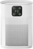 Air Purifiers for Home, Air Purifier for Smoke, Pet Dander & Odors with 360 Air Intake, Small Air Purifier with 3 Speeds & 9H Timer for Bedroom Office, HY1800 Pro, White