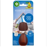 Air Wick Essential Mist Refills Eliminates Odour and long lasting fragranceFragrance : Linen & Petals Contains : 1 Refill Usage: Lasts Upto 45 Days