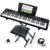 Alesis Melody 61 Keyboard Piano for Beginners with 61 Keys, Speakers, Stand, Bench, Headphones, Tablet/Sheet Music Stand