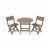 Alivio 3-Piece Folding Bistro Table and 2 Chairs Set – 4 Colour Choice