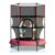 Alivio Kids Trampoline with Safety Enclosure Net, Padded Poles Red