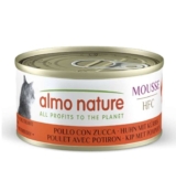 Almo Nature HFC Cat Mousse Multibuy 24 x 70g Wet Cat Food – Tuna with Shrimp/Chicken with Squash/Mackere & Chicken