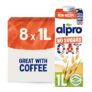 Alpro Oat No Sugars Plant-Based Long Life Drink – Unsweetened Pack of 8