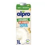 Alpro Organic Soya Long Life No Sugar Dairy Free Milk Alternative1litre