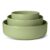 Amazon Basics 3-Piece Set Glazed Stoneware Serving Bowls, Dishwasher-Safe Olive