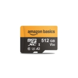 Amazon Basics 512GB microSDXC Card with Adapter, 200MB/s