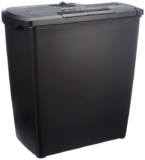 Amazon Basics 7-8 Sheet Strip Cut Shredder with Paper Reverse Function, Black
