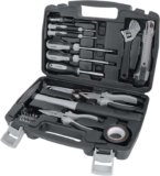 Amazon Basics Household hand Tool Set, 32 Pieces, Black/Grey