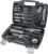 Amazon Basics Household hand Tool Set, 32 Pieces, Black/Grey