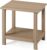 Amazon Basics Outdoor Side Table, 42cm x 32cm x 42cm, Wood-like Brown, 1-Pack