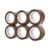 Amazon Basics Packaging Tape, 48mm x 66m, 0.046mm Thickness (6-Roll), Brown