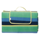 Amazon Basics Picnic Blanket with Waterproof Backing, 200 x 200 cm, Stripes Design