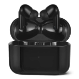 Amazon Basics Wireless Bluetooth 5.4 Headphones, In-Ear with Microphone, IPX4 Waterproof, Charging Case, Upto 28h Playtime, Black