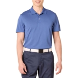 Amazon Essentials Mens Slim-Fit Quick-Dry Golf Polo Shirt – Washed Blue – M