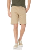 Amazon Essentials Mens Straight Fit 9 (23cm) Stretch 5-Pocket Jean Shorts, Khaki Brown, Size 32 W