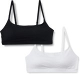 Amazon Essentials Womens Cotton Jersey Adjustable Scoop Bralette