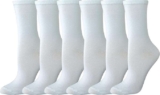 Amazon Essentials Womens Crew Socks, Cotton 3-7