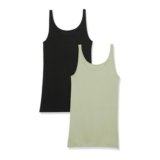 Amazon Essentials Womens Slim-Fit Tank Top, Pack of 2, XS