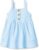 Amazon Essentials x Sofia Grainge Toddlers Girls Cotton Casual Fit and Flare Dress Size 2 Years – Light Blue