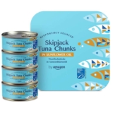 Amazon MSC Skipjack Tuna Chunks in Sunflower Oil or Brine, 4x145g – £1.93 / £1.72 S&S