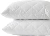 AmigoZone Pillows 2 Pack Extra Filled luxury bounce back bed Pack Hotel Quality Bed Pillow Pair Luxury Firm Support Side Sleeper Pillow Back Neck Pain Relief Support Pillows (Quilted, Pack of 2)