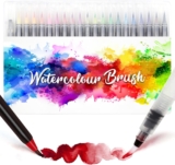 Amteker Watercolour Brush Pens Set, 242 Brush Pens with Soft Flexible, Art Supplies Pens, Art Set for Kids Teenagers, Gifts for 10 Year Olds Girls, Stocking Stuffers Gifts for Teenage Teens Girls