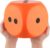Anboor 5.9 Squishy Dice Kawaii Scented Squeeze Toys Stress Relief Kids Toys Gift Collection Decorative Props(Orange), (CJX)