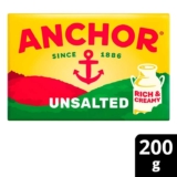 Anchor Unsalted / Salted Butter 200g I Salted Spreadable 750g – £4.75