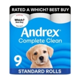 Andrex Complete Clean Toilet Tissue 9 Pack