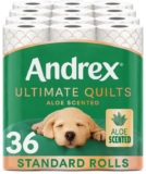 Andrex Ultimate Quilt Toilet Roll – 36 Toilet Rolls with Aloe Vera Fragrance (S&S £17.50)
