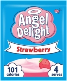 Angel Delight Strawberry Flavour Instant Dessert Mix, 59 g Sachet (Pack of 1), White