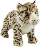 Animal Instincts Snow Mates Sophia Snow Leopard, Squeaky Soft Plush Chew Companion Dog Toy – Small