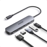 Anker USB C Hub, 5-in-1 USB Hub for Laptops, 4K HDMI Multiport Adapter. Sold by AnkerDirect UK FBA