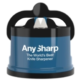 AnySharp Knife Sharpener, Hands-Free Safety, PowerGrip Suction
