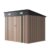 Aoxun 8×6 Ft Weatherproof Metal Garden Shed, 225x191x193 Cm