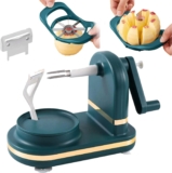 Apple Fruit Cutter,Slicer,Apple Peeler,Corer,Wedger,Stainless Steel,Slicer for Apples,Pears,Fruits,Ergonomic Handle, Easy Grip, Sharp Blade,(8 Slices,Dark Blue)