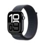 Apple Watch Series 10 GPS Cellular, 46mm Aluminium Case with Sport Loop Silver or Jet Black Auto Discount At Checkout