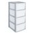 Argos Home 4 Drawer Plastic Storage Tower – Grey, Free C&C