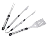 Argos Home HM 3 Piece Stainless Steel Extra Long BBQ Tool Set. Free C&C
