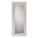 Aripa Clear Rectangular Art Deco Style Frameless Mirror