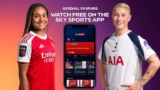 Arsenal vs Tottenham: Free Live WSL stream via Sky Sports App for everyone – Saturday 28th March. Stream starts at 5pm, Kick Off at 5:30pm.