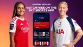 Arsenal vs Tottenham: Free Live WSL stream via Sky Sports App for everyone – Saturday 28th March. Stream starts at 5pm, Kick Off at 5:30pm.