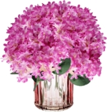 Artificial Flowers Purple Faux Flower – Centerpieces for Tables 180 Pcs Floral Arrangement Simulation Bouquet Wedding Center for Valentines Day Home Decor 1107