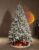 Asinse 6ft Pre-Lit Snow Flocked Christmas Tree with 350 Chasing Warm LED Lights