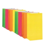 Assorted Neon Paper Party Bags (25×12 Cm), 10 Count