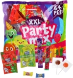 Assorted Party Mix Sweets – 60 Bulk Sweets For Party Bags Lollipops, Party Bag Fillers Retro Sweets Halloween Easter Pinata Birthday Halloween Fun Gifts For Boys & Girls