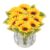 Astylishome Faux Sunflower Bouquet with Stems